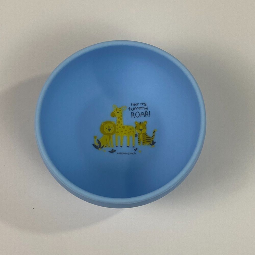 Stephen Joseph, Silicone Baby Bowls, Suction, Stay Put, "hear my tummy roar"